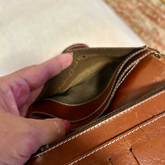 Zebra Print Italian Leather Bocci Made in Italy Leather Wallet with Brown Mohair - Picture 8 of 13